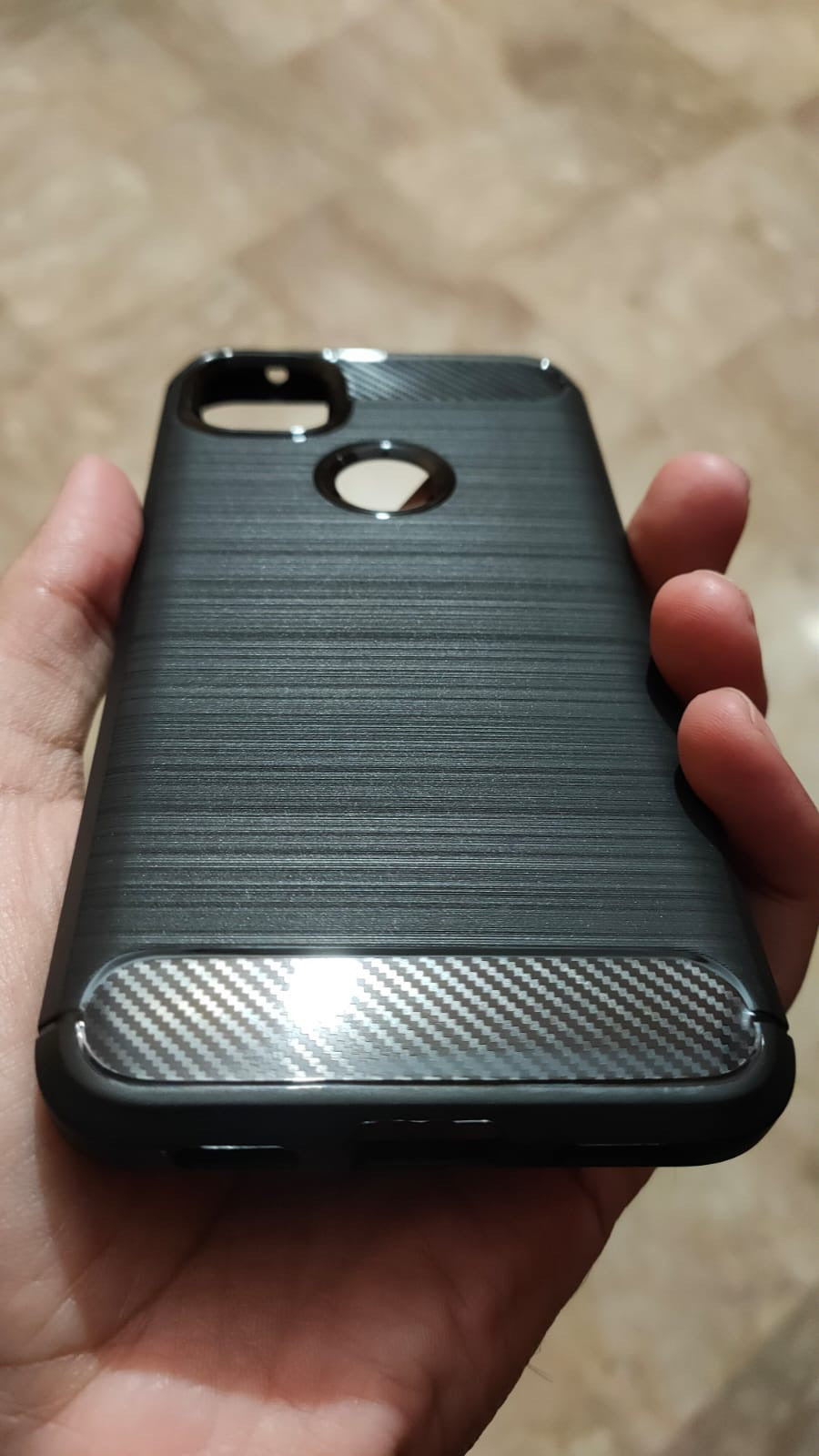 Google Pixel 4A Carbon Fiber Soft Rubber Back Cover
