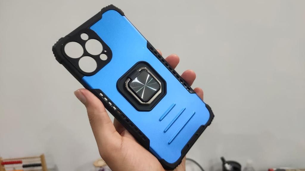 Apple iPhone 13 Pro Max Shockproof Hybrid Magnetic Ring Case Cover