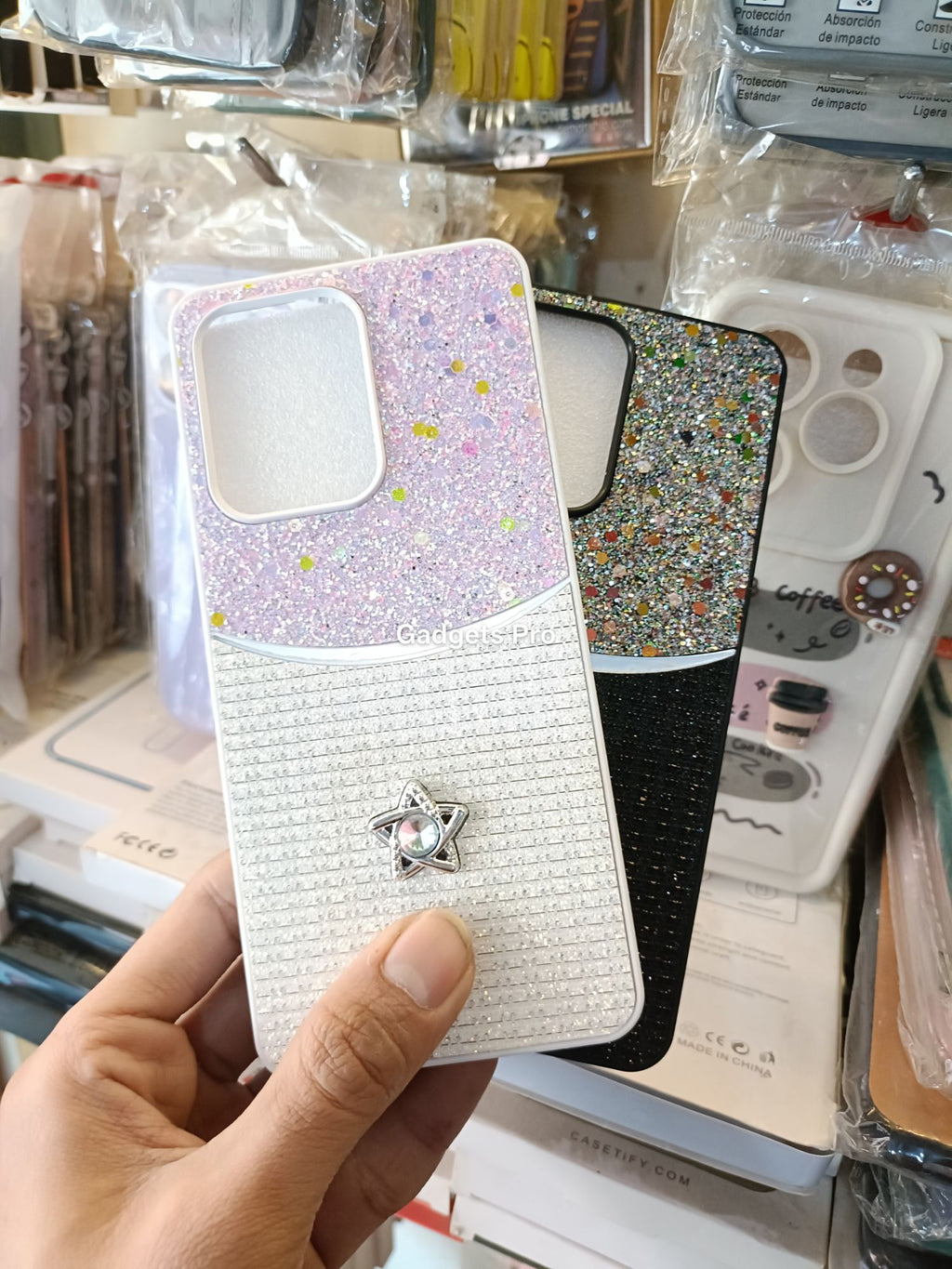 Oppo Reno 13F Fancy Soft Silicone Glitter Star Back Cover