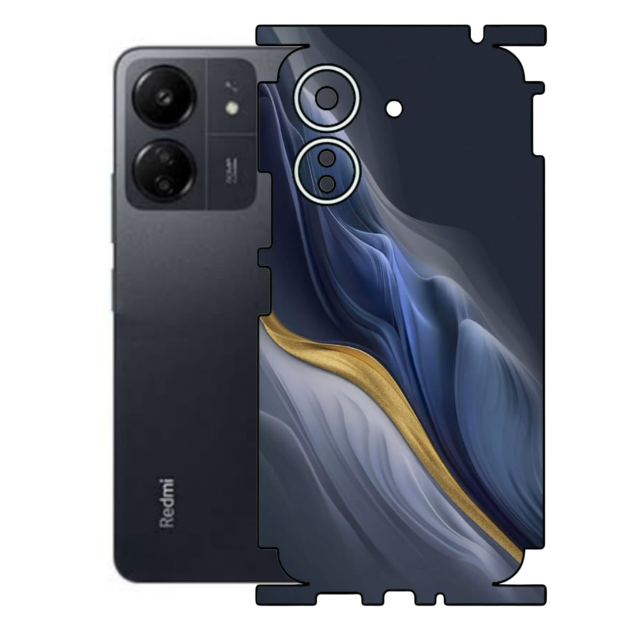 Redmi 13C Full Body Print Back Skin Wrap