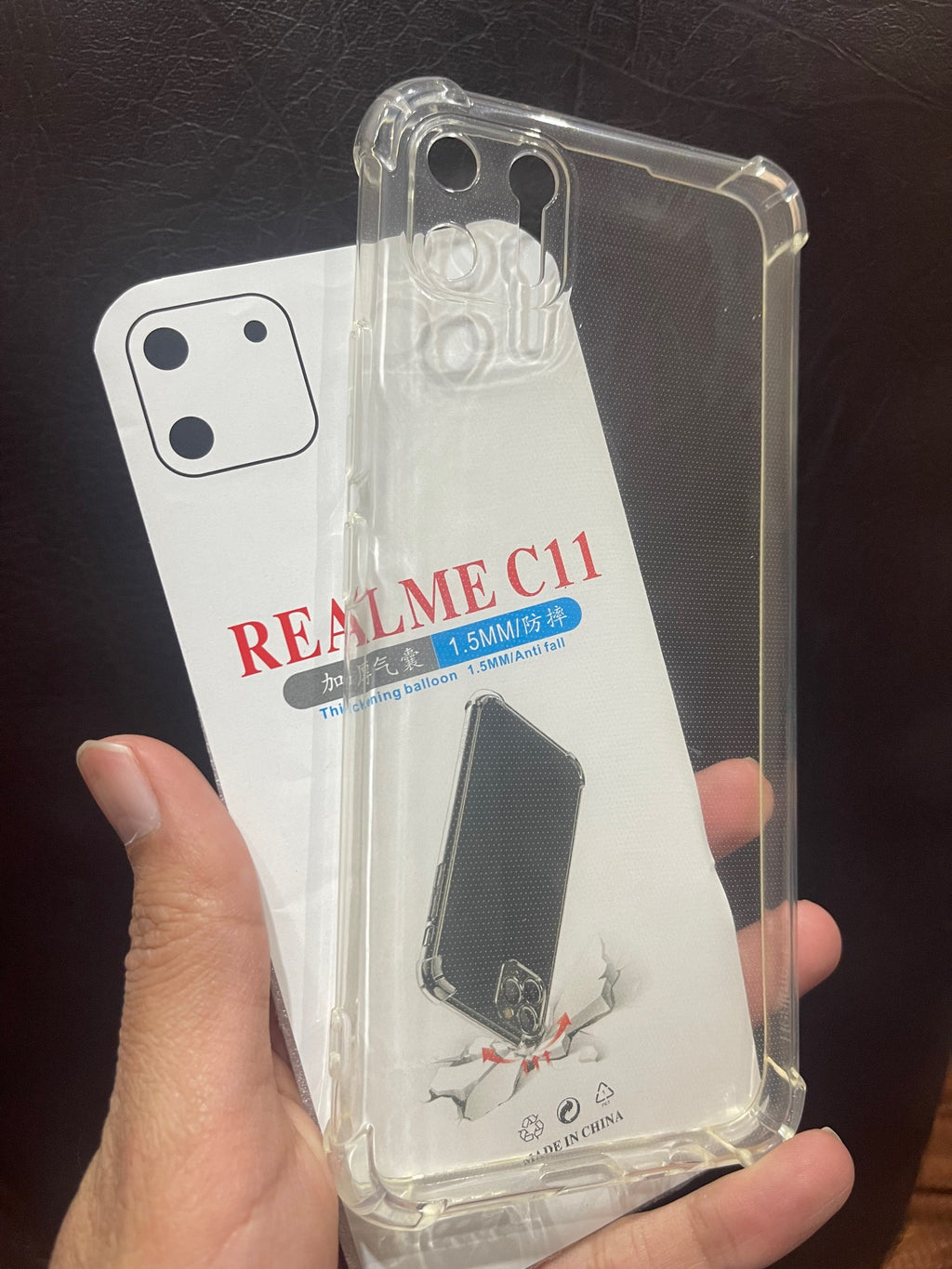 Realme_C11 Cover Shockproof Transparent Airbag Corner Case