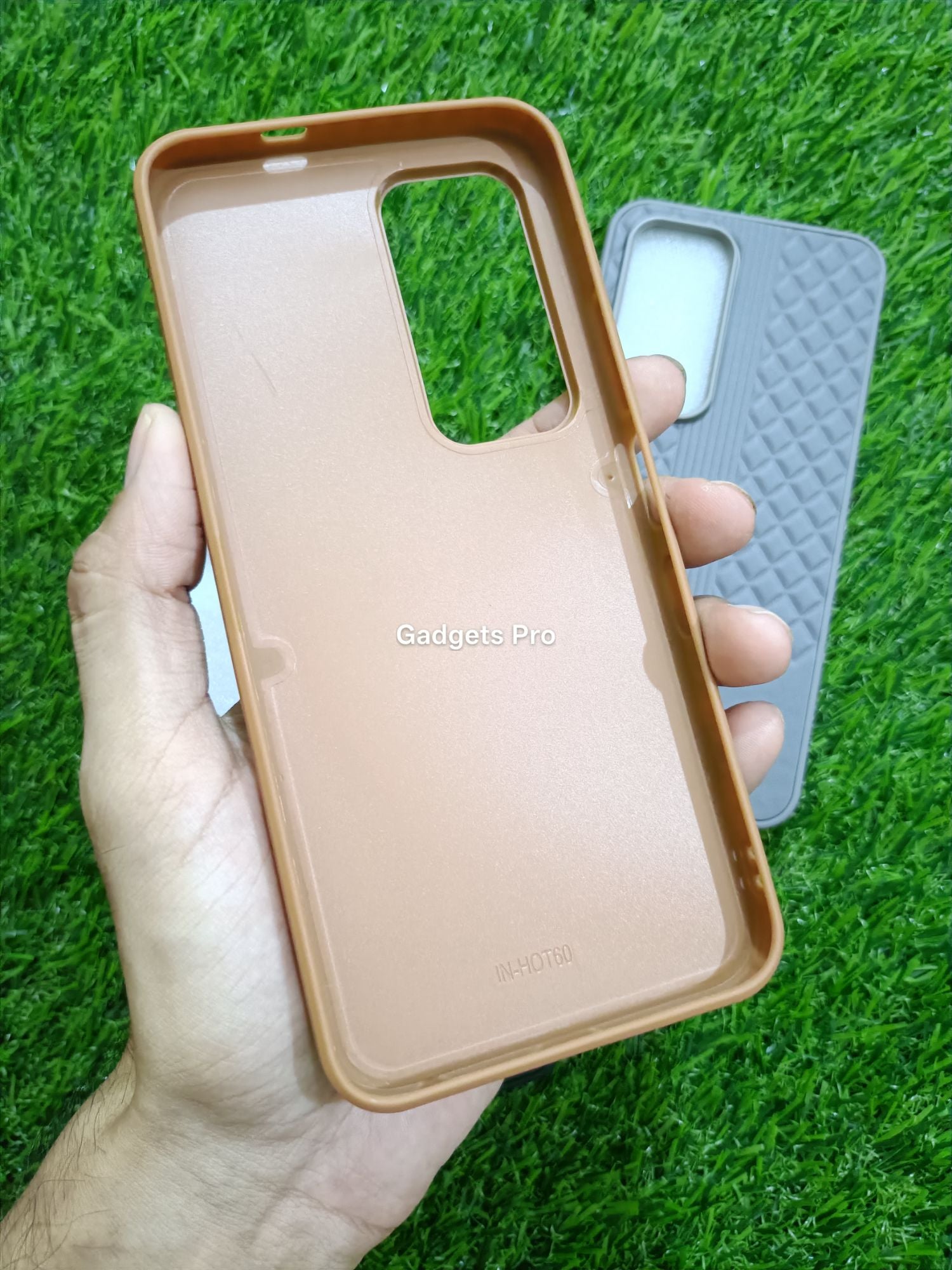 Infinix Hot 60 Soft Silicone PU Leather Design Polo Back Cover