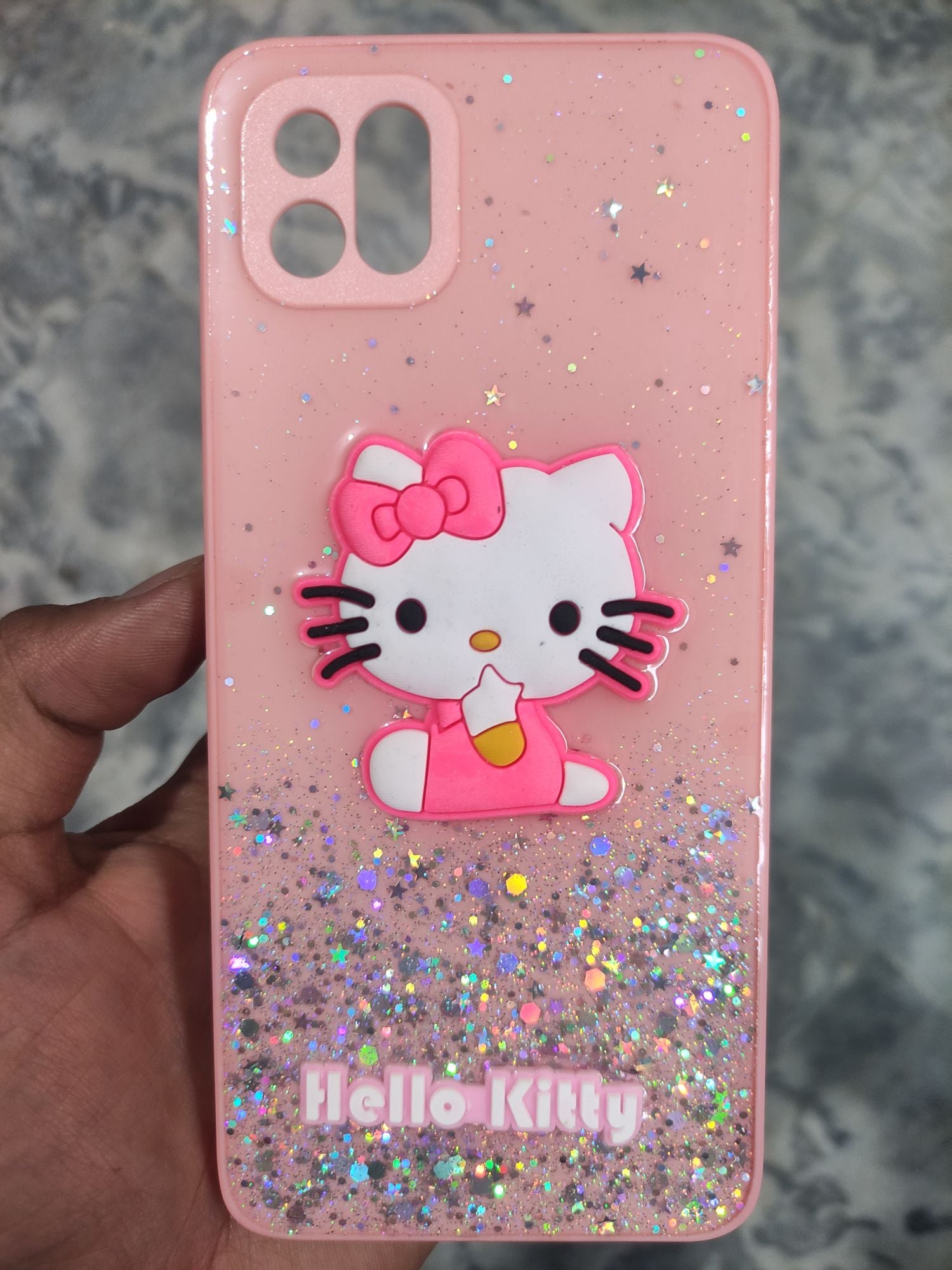 Oppo A16K fancy hello kitty glitter case