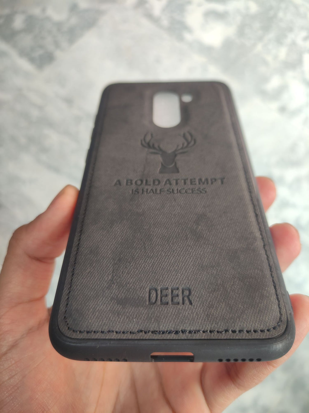 Xiaomi Poco F1 Soft Deer Fabric Cloth back cover