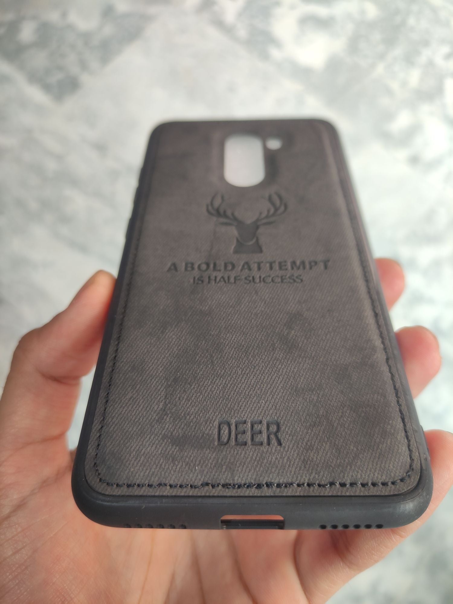 Xiaomi Poco F1 Soft Deer Fabric Cloth back cover