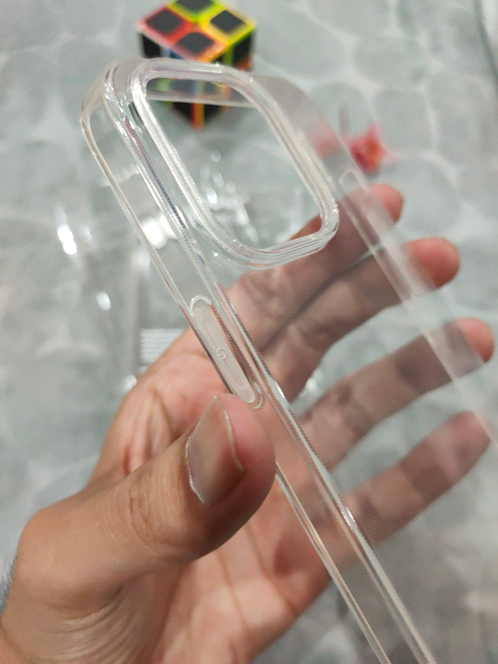 EOURO iPhone 14 Pro Clear Camera Protection Silicone Case