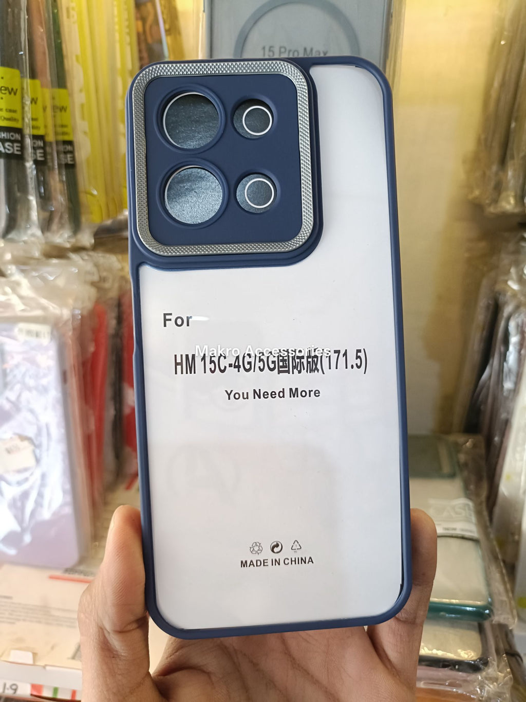 Redmi 15C Clear HD Anti-yellow Soft Silicone Edges Camera Protection Back Cover