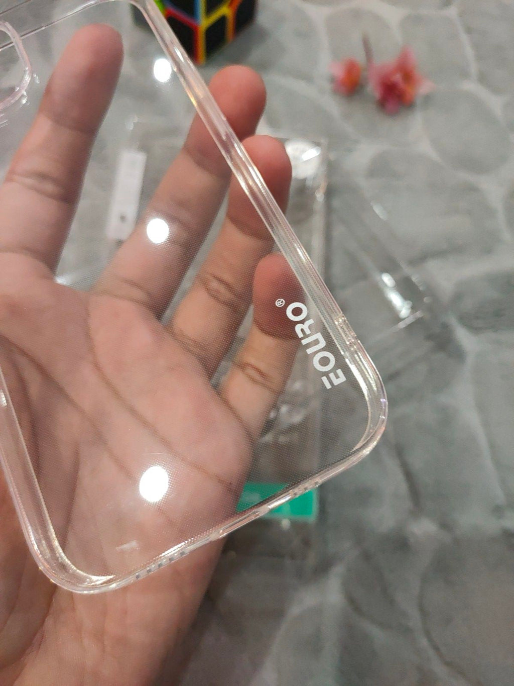 EOURO iPhone 15 6.1 Max Clear Camera Protection Silicone Case