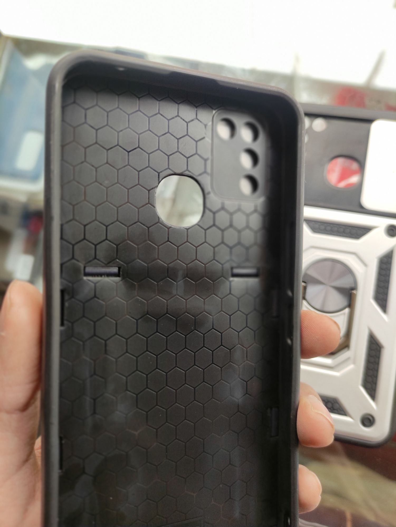 Infinix Smart5 Shockproof Camera Slider Ring back cover
