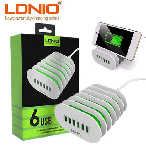 Charging Hub LDNIO 6in1 7A Auto ID Desktop Charger