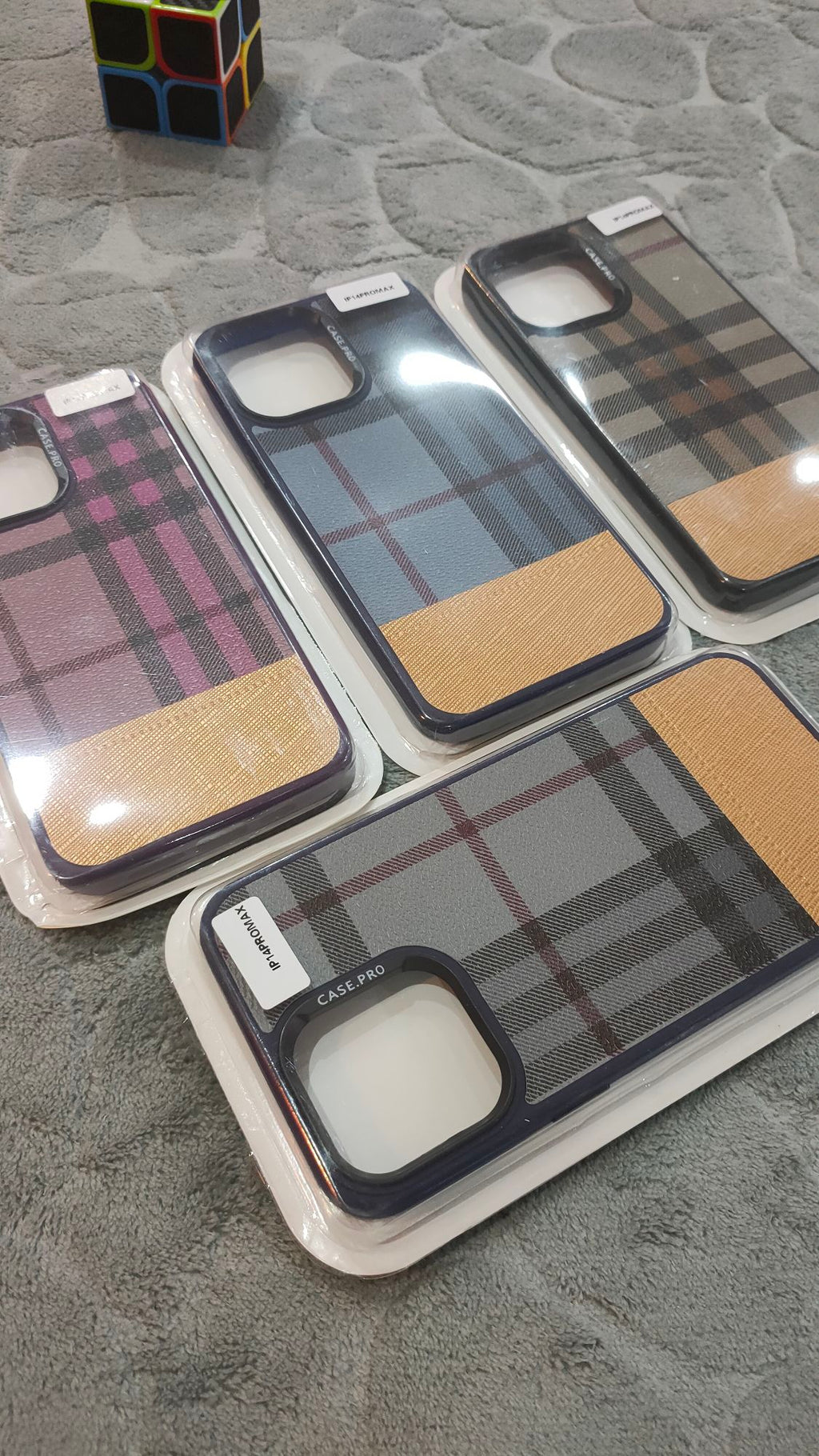 CASEPRO iPhone 14 Pro Max PU Dual Tone Leather Back Case