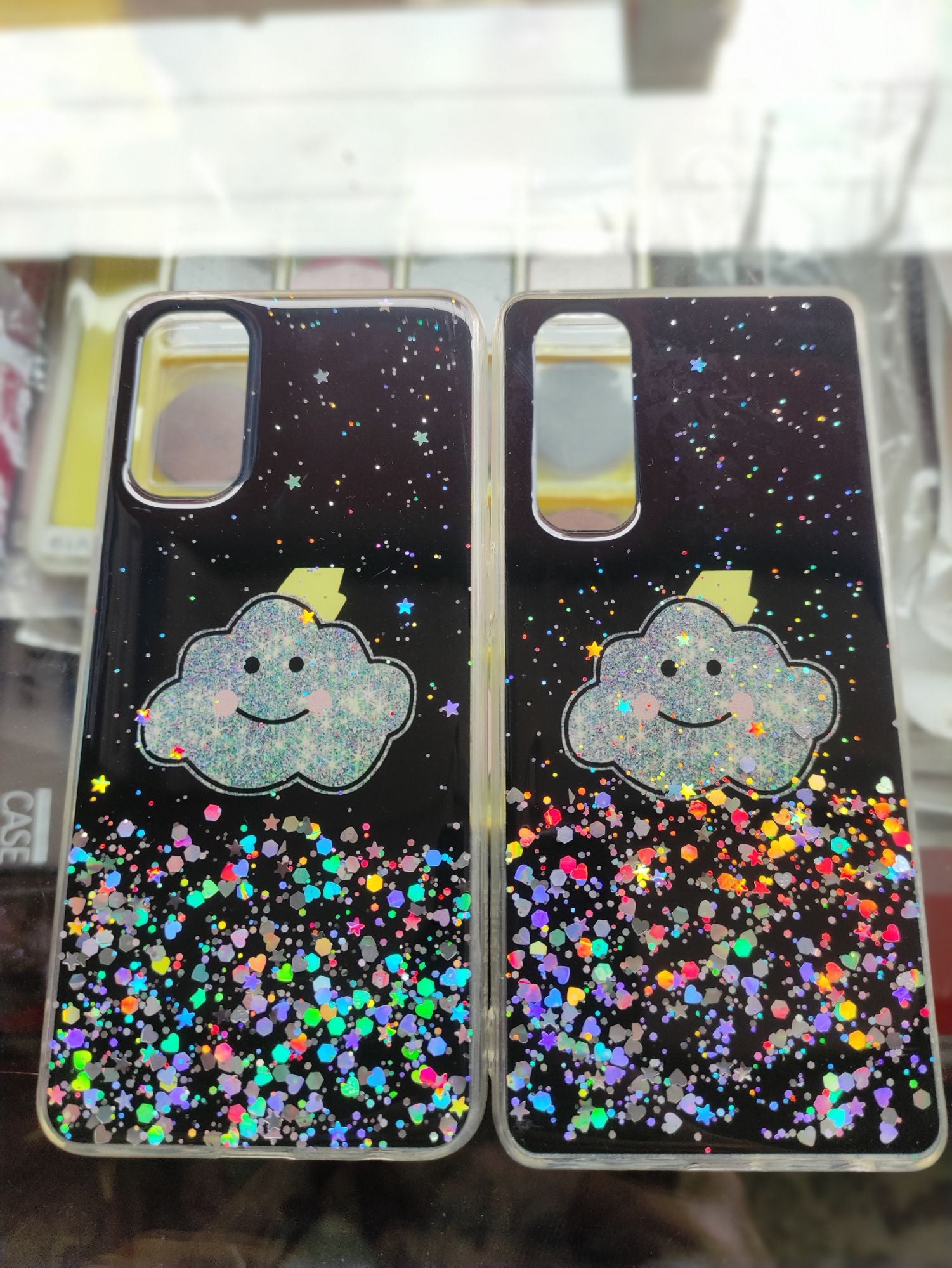 Oppo Reno4,Reno4 Pro 4G Fancy Soft Silicone Glitter Back cover
