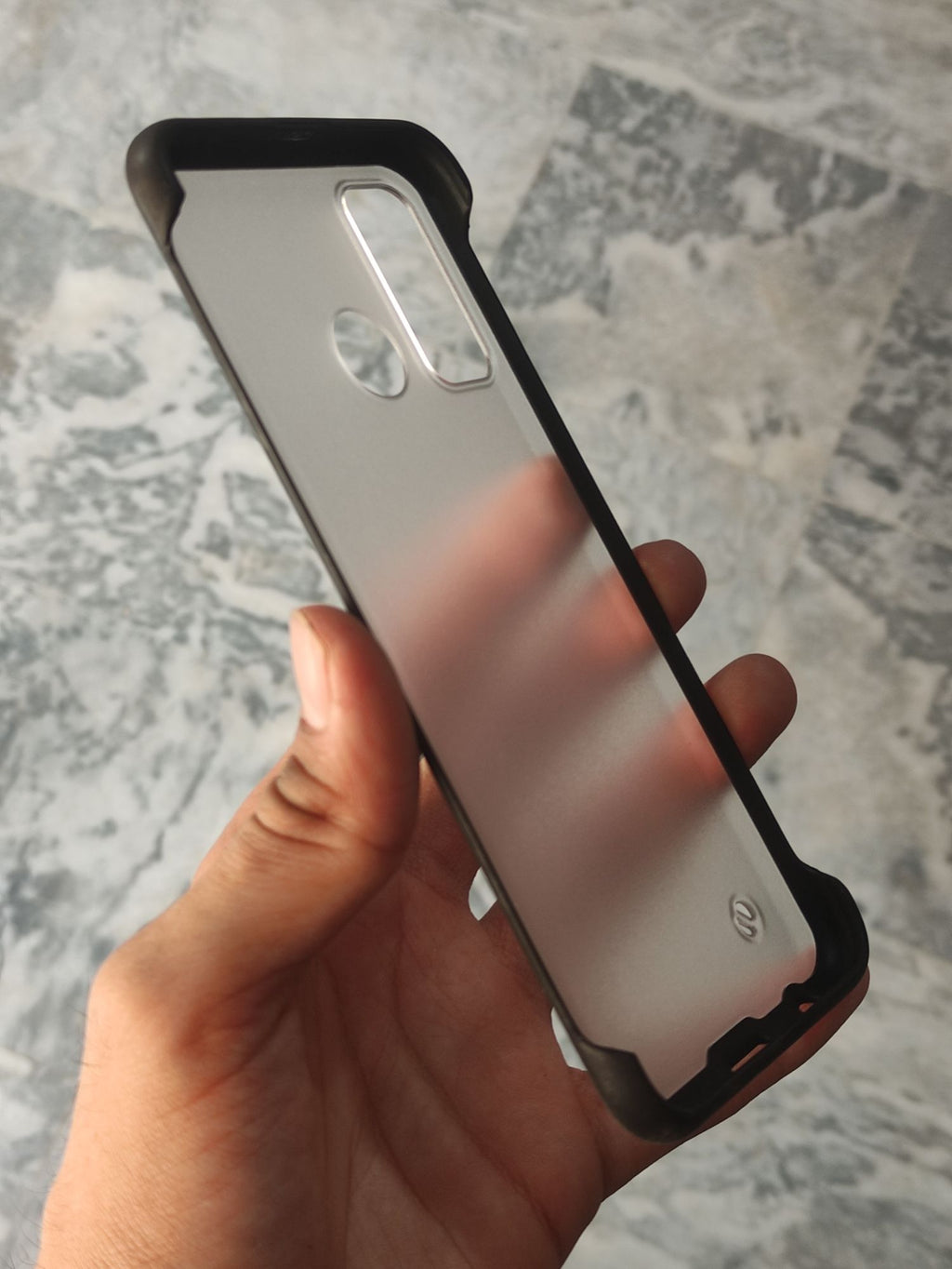 Infinix Hot 9 Transparent Matt Frameless Back Cover