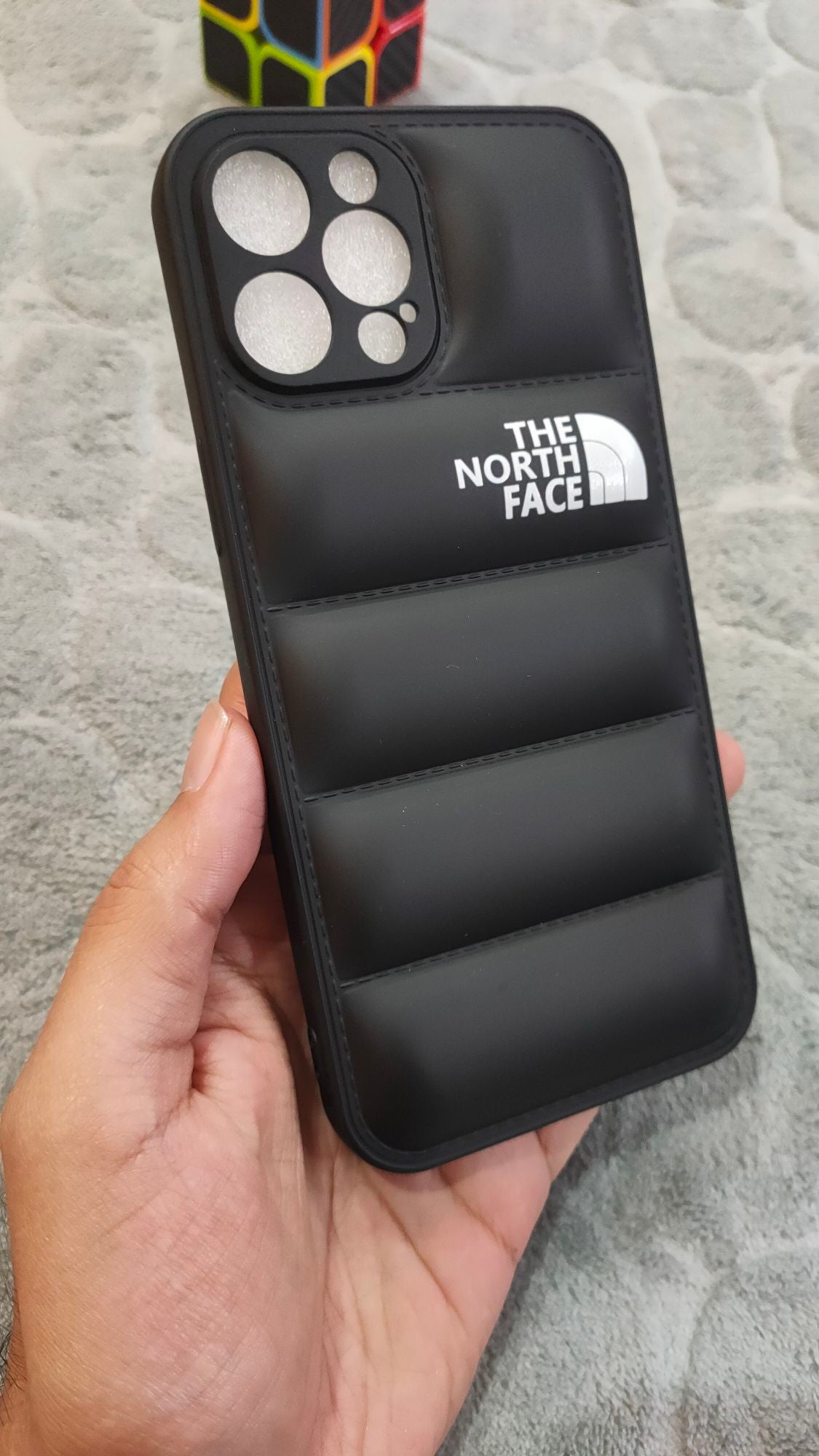 iPhone 12 Pro Max North Face Puffer Soft Silicone Case