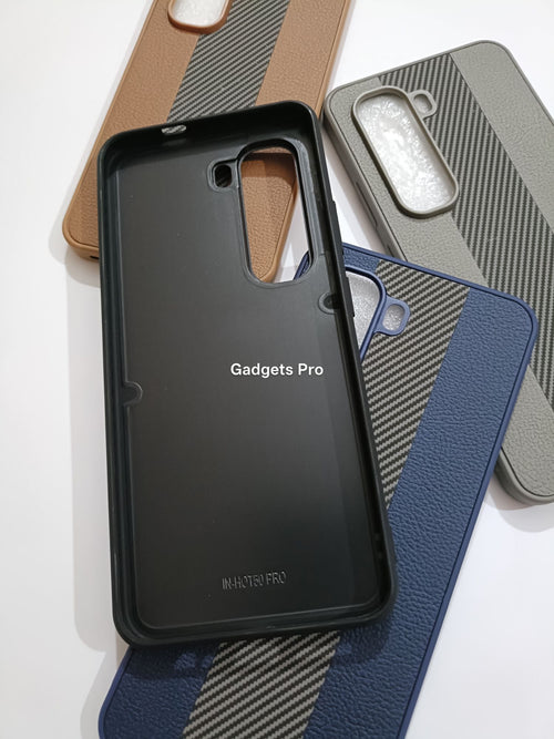 Infinix Hot 50 Pro PU Carbon Fiber Design Back Cover