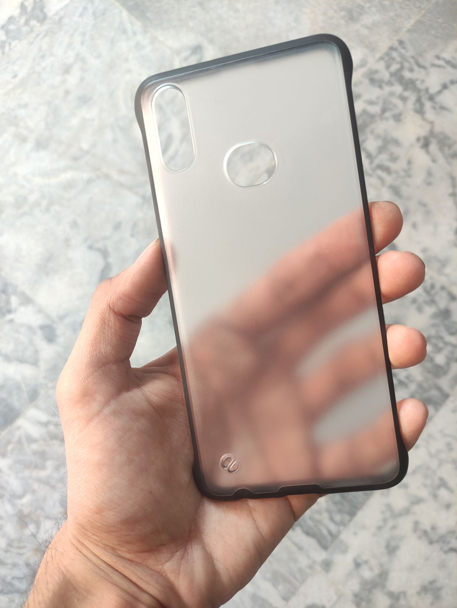 Samsung Galaxy A10S Transparent Matt Frameless Back Cover