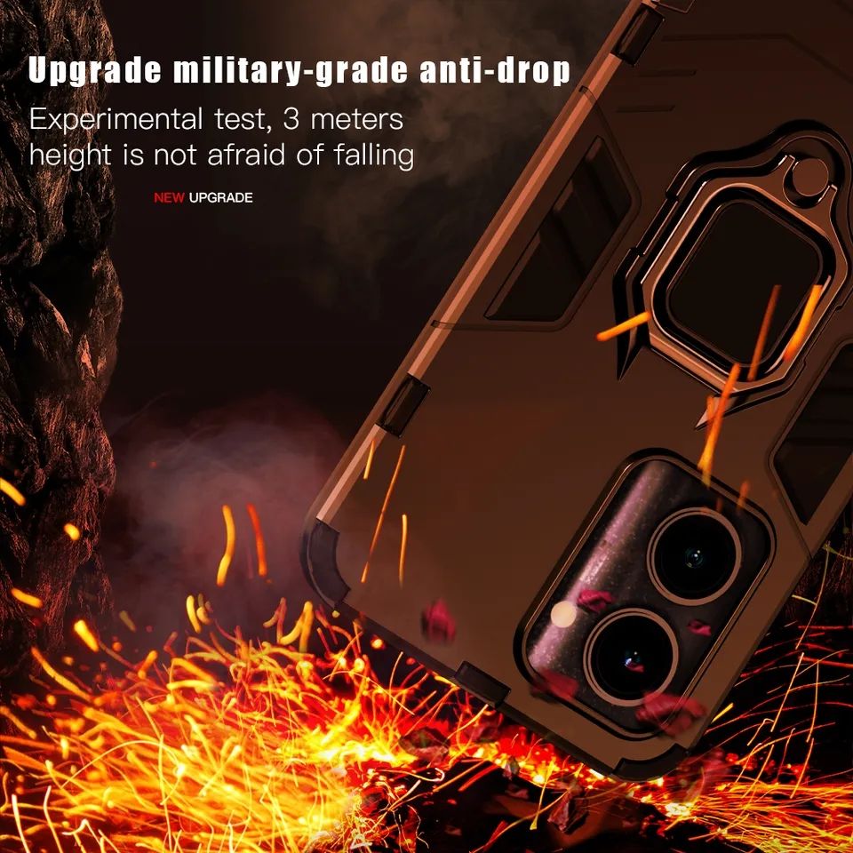 Oppo F21 Pro 5G Shockproof Hybrid Magnetic Ring Back Cover
