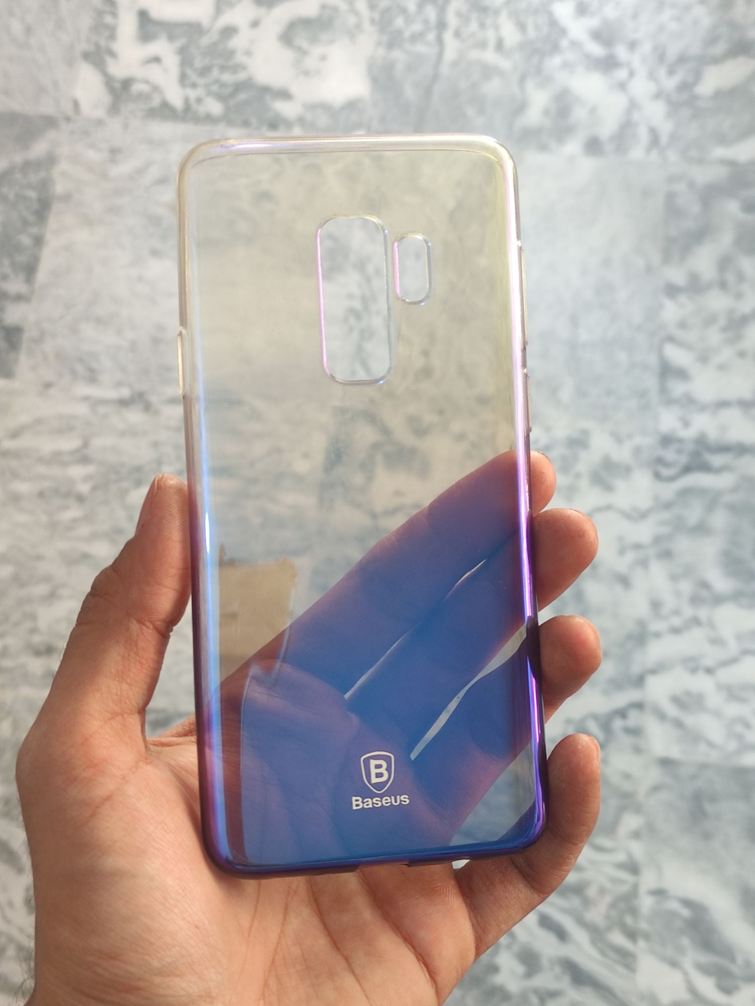 Samsung Galaxy S9 Plus Soft TPU Transparent Gradient Colour Back Cover