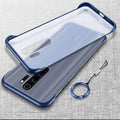 Redmi Note 8 Pro Cover Luxury Frameless Transparent Matte Back Cover With Finger Ring
