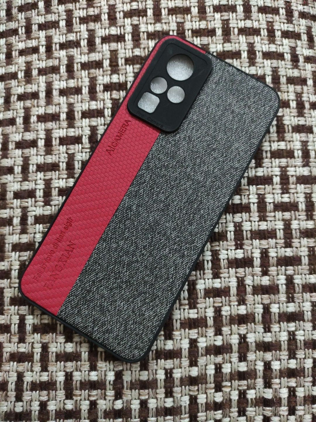 Infinix Zero X Neo Soft Silicone Fabrics Stripe Design Back Cover