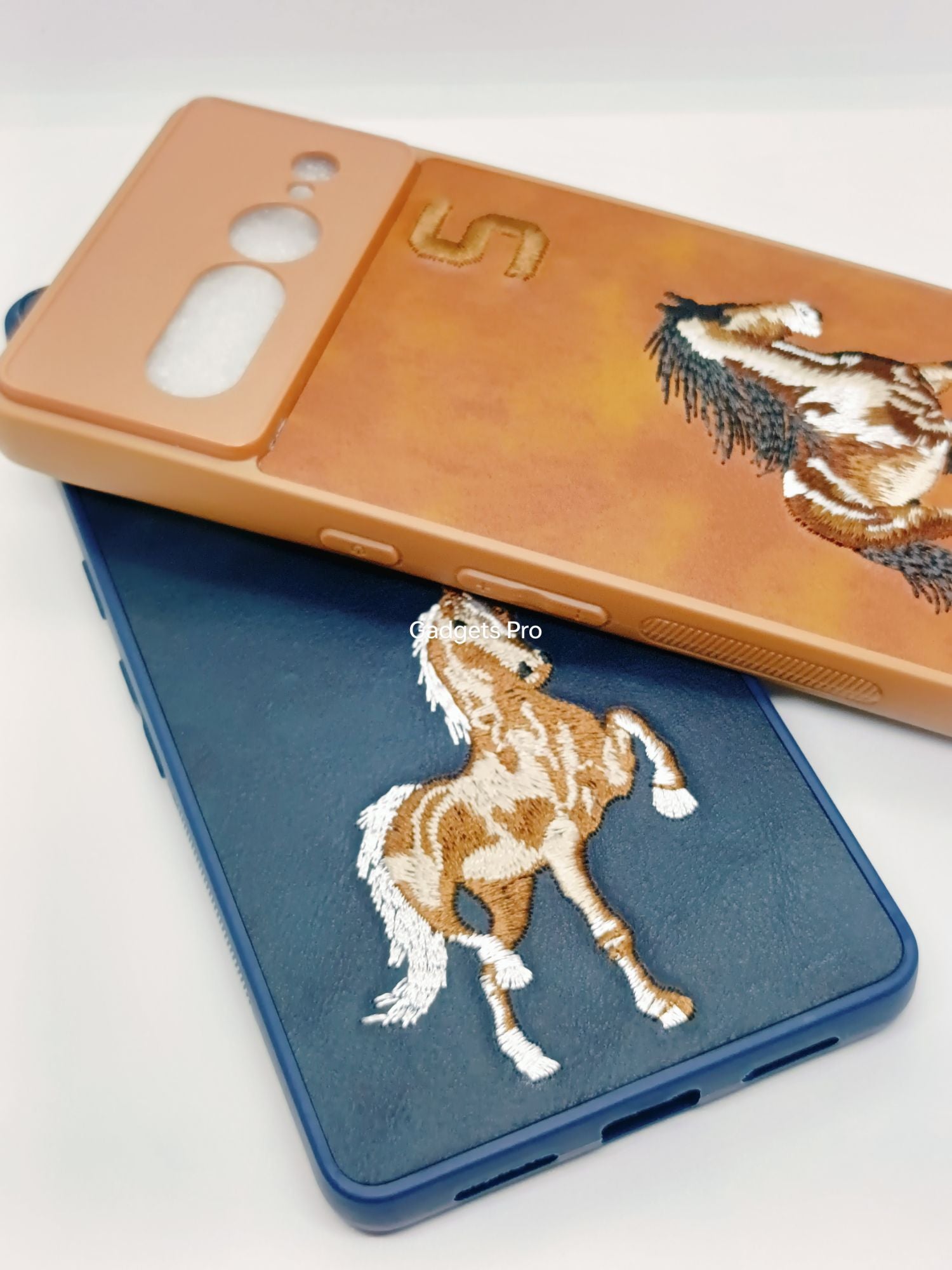 Google Pixel 7Pro Premium Quality PU Embroidery Polo Design Back cover