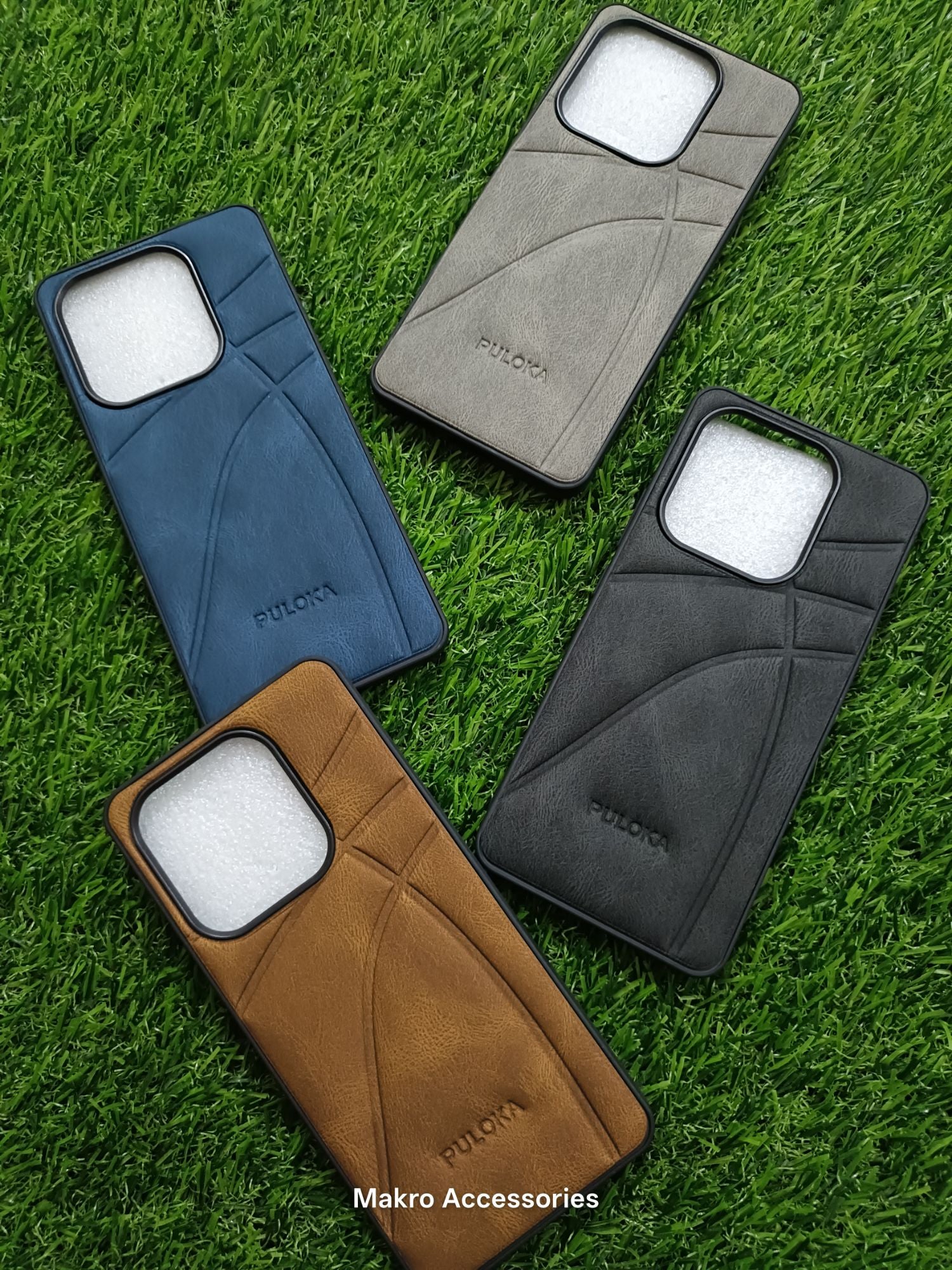 Redmi Note 14 4G Soft Silicone Leather Puloka Design Back Cover