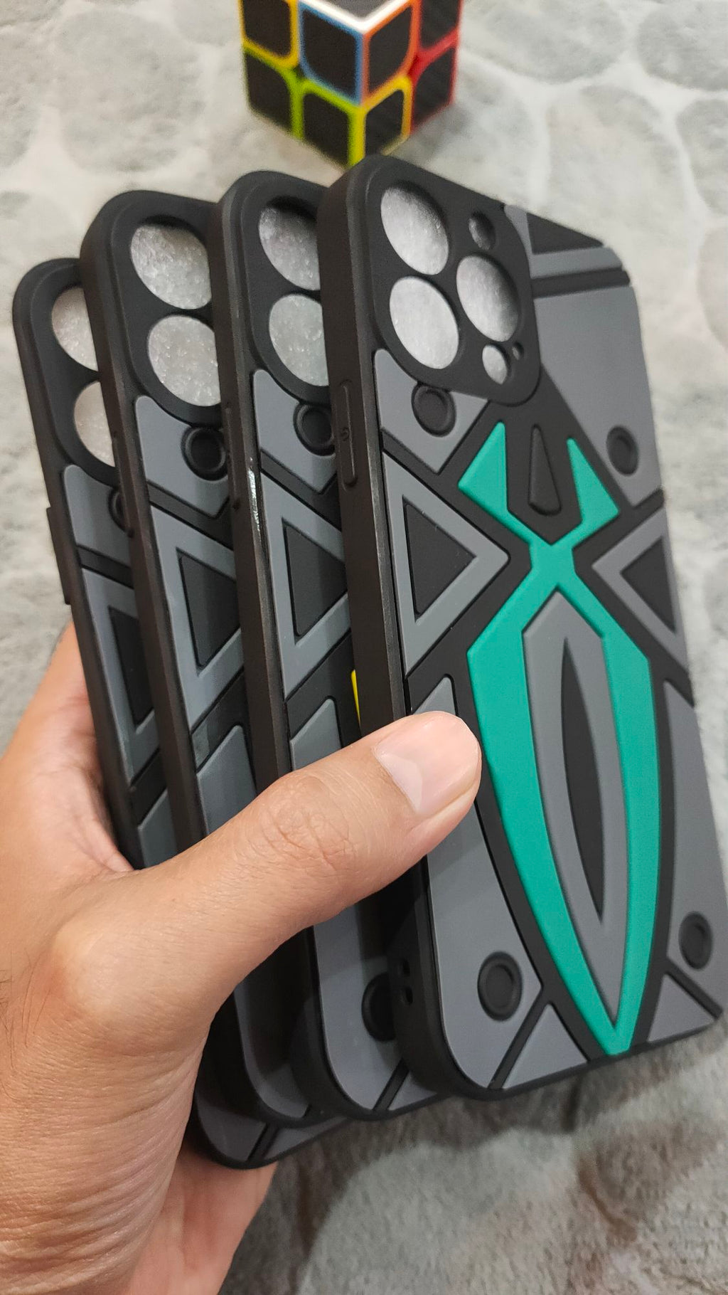 iPhone 13 Pro Max Shockproof Spider Design Rugged Back Case