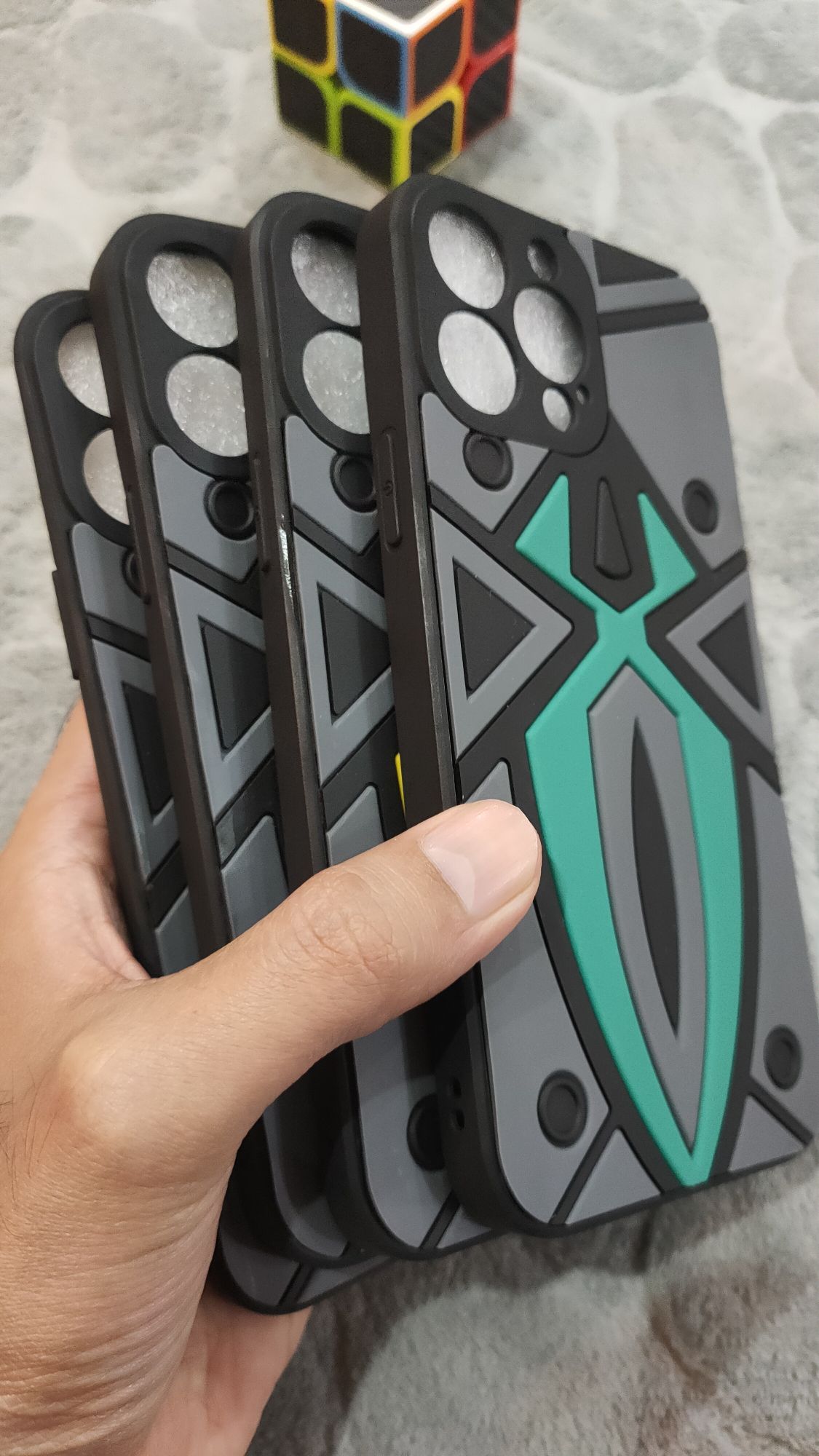 iPhone 13 Pro Max Shockproof Spider Design Rugged Back Case