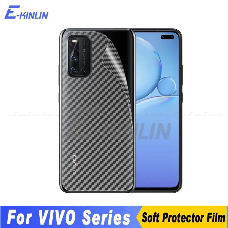 Vivo_V17 Carbon Fiber Pattern 3D Transparent Back Sheet