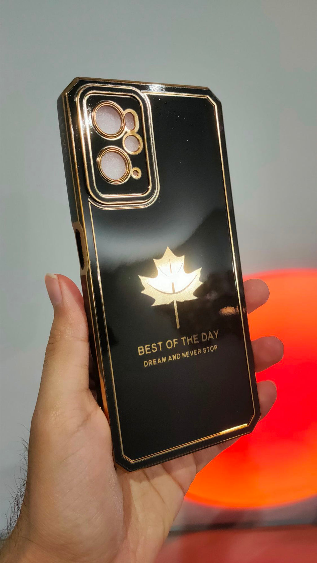 Oppo A76/A96 Premium Quality Camera Protection Chrome Back Cover