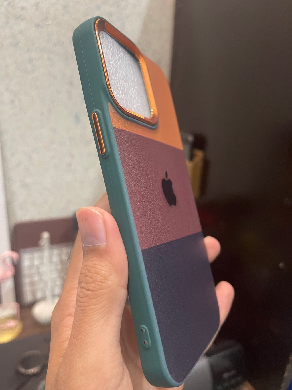 iPhone 14 Pro Max Premium Quality Strip Design Metal Ring Camera Protection Soft Cover