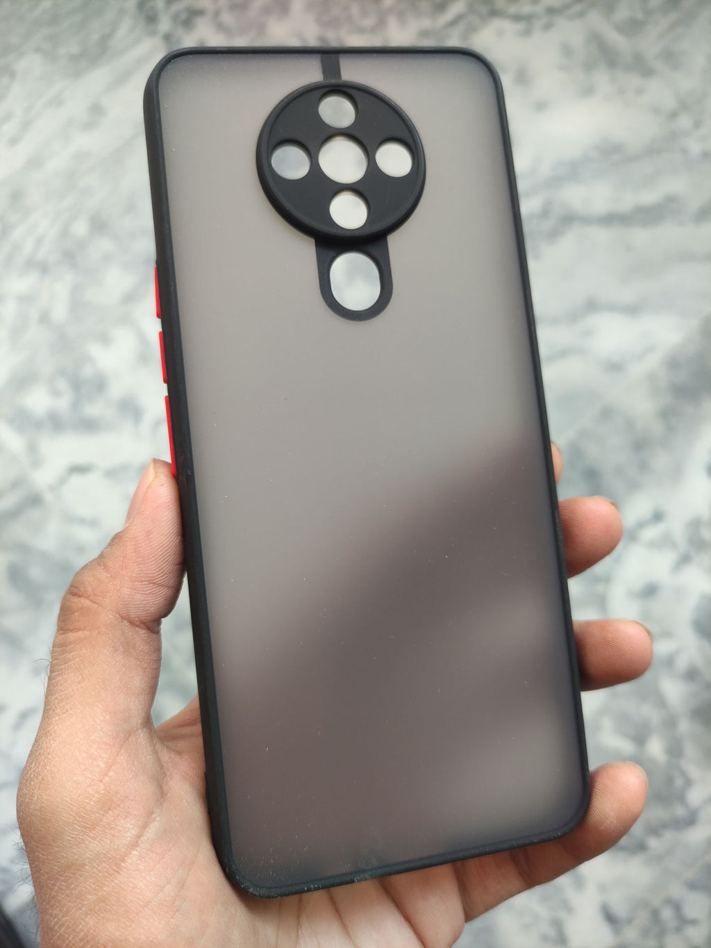 Tecno Spark6 Matt Camera Protection Colour buttons back cover