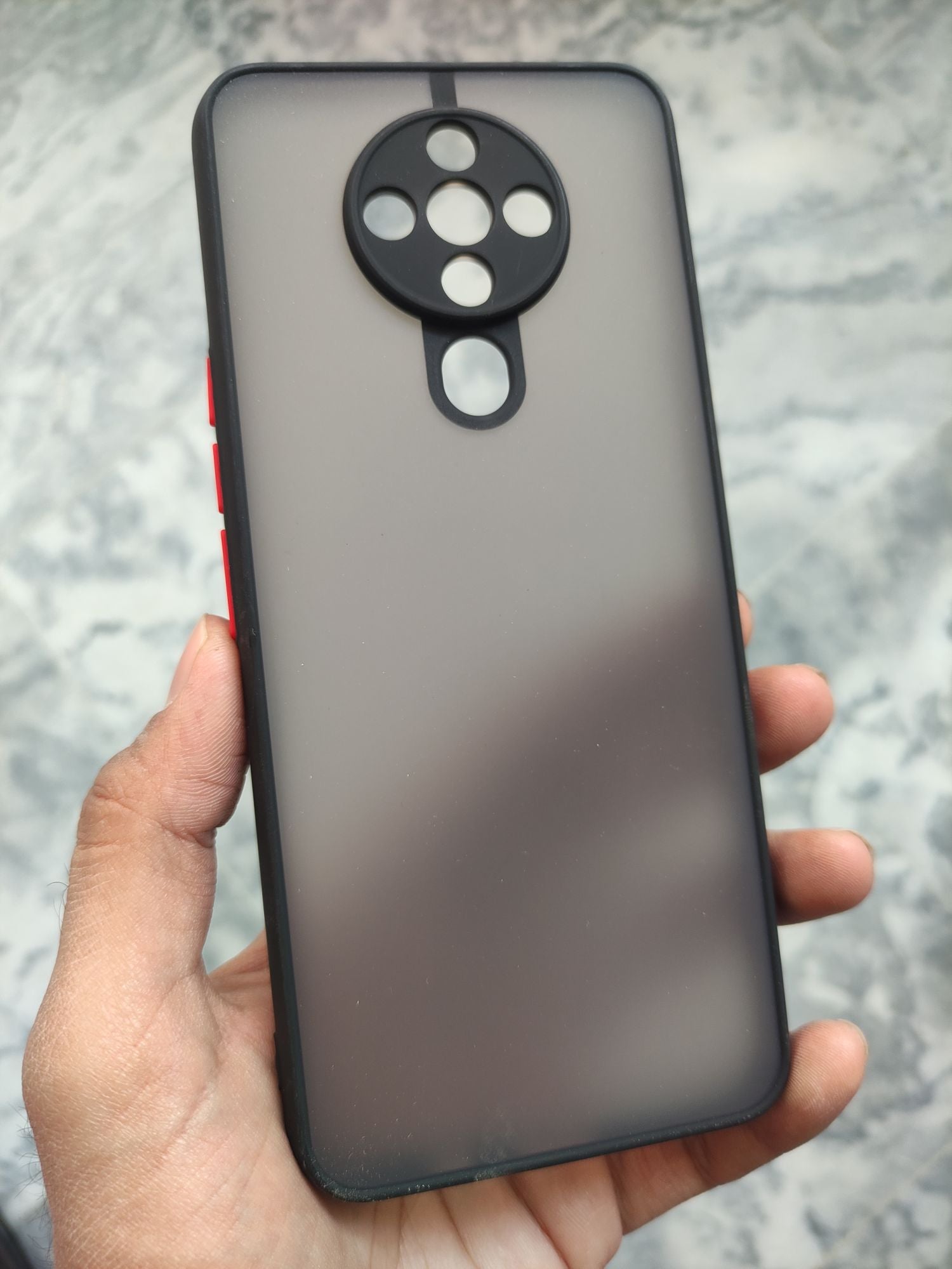 Tecno Spark6 Matt Camera Protection Colour buttons back cover