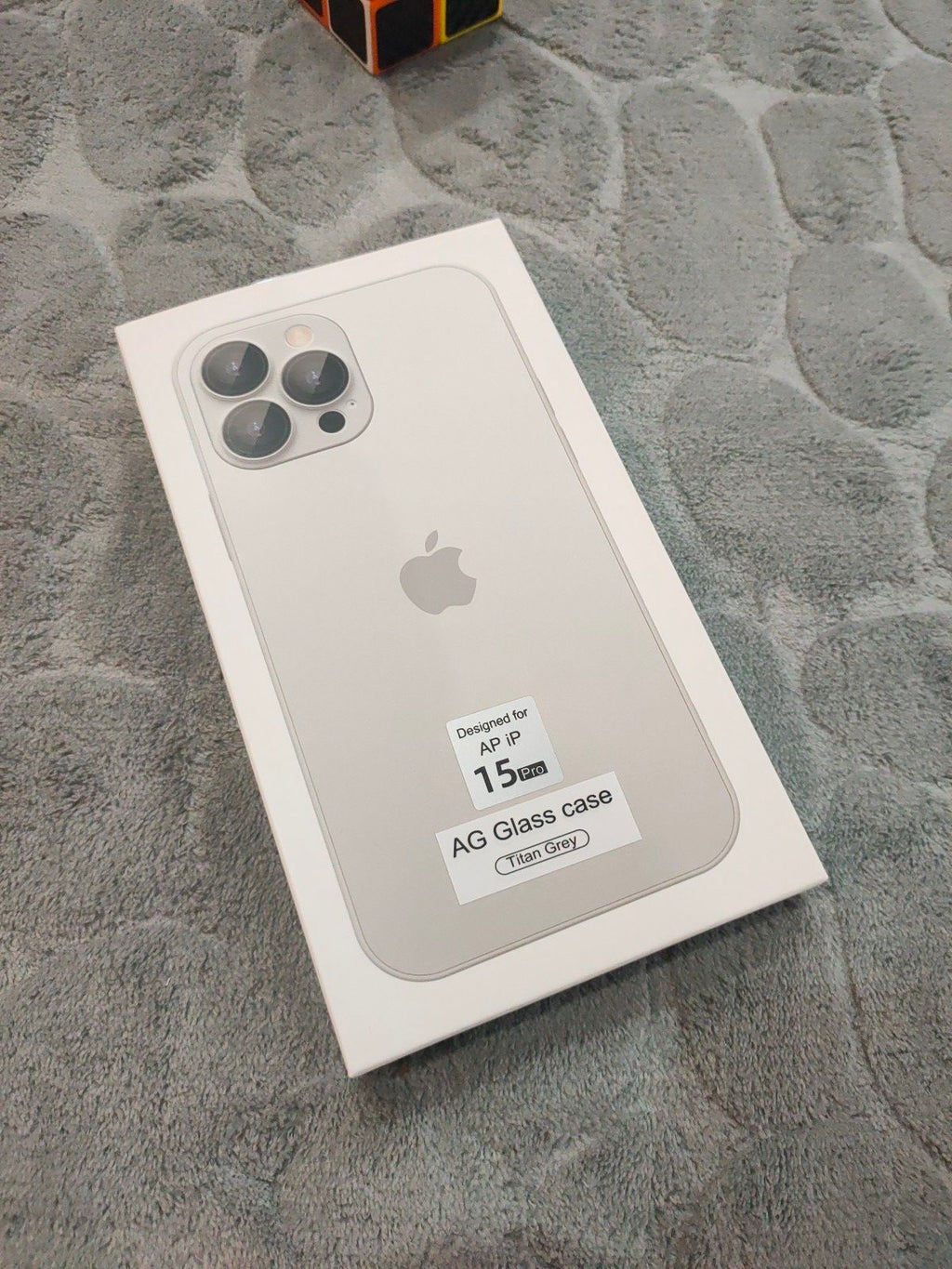 iPhone 15 Pro AG Glass Titanium Grey Camera Lens Case