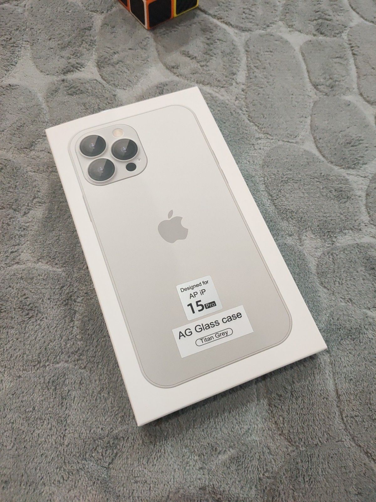 iPhone 15 Pro AG Glass Titanium Grey Camera Lens Case