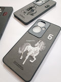Oppo Reno 11F 5G Premium Quality PU Embroidery Polo Design Back cover