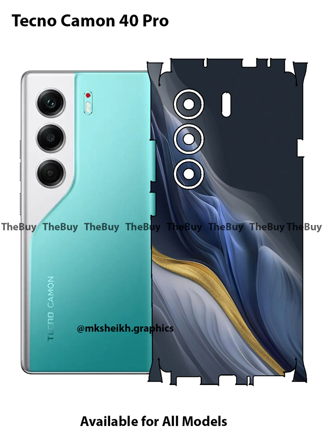 Tecno Camon 40 Pro Full Body Skin Wrap