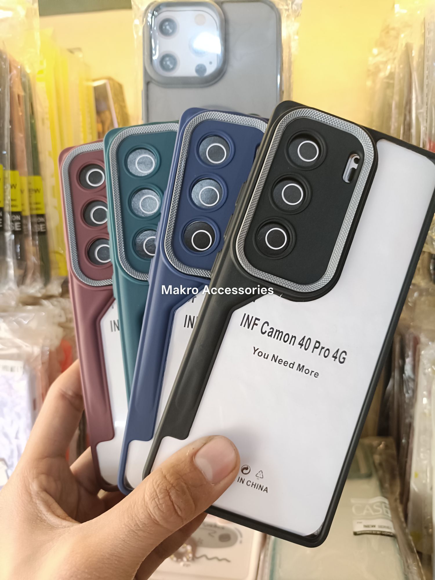 Infinix Camon 40 Pro 4G Clear HD Anti-yellow Soft Silicone Edges Camera Protection Back Cover