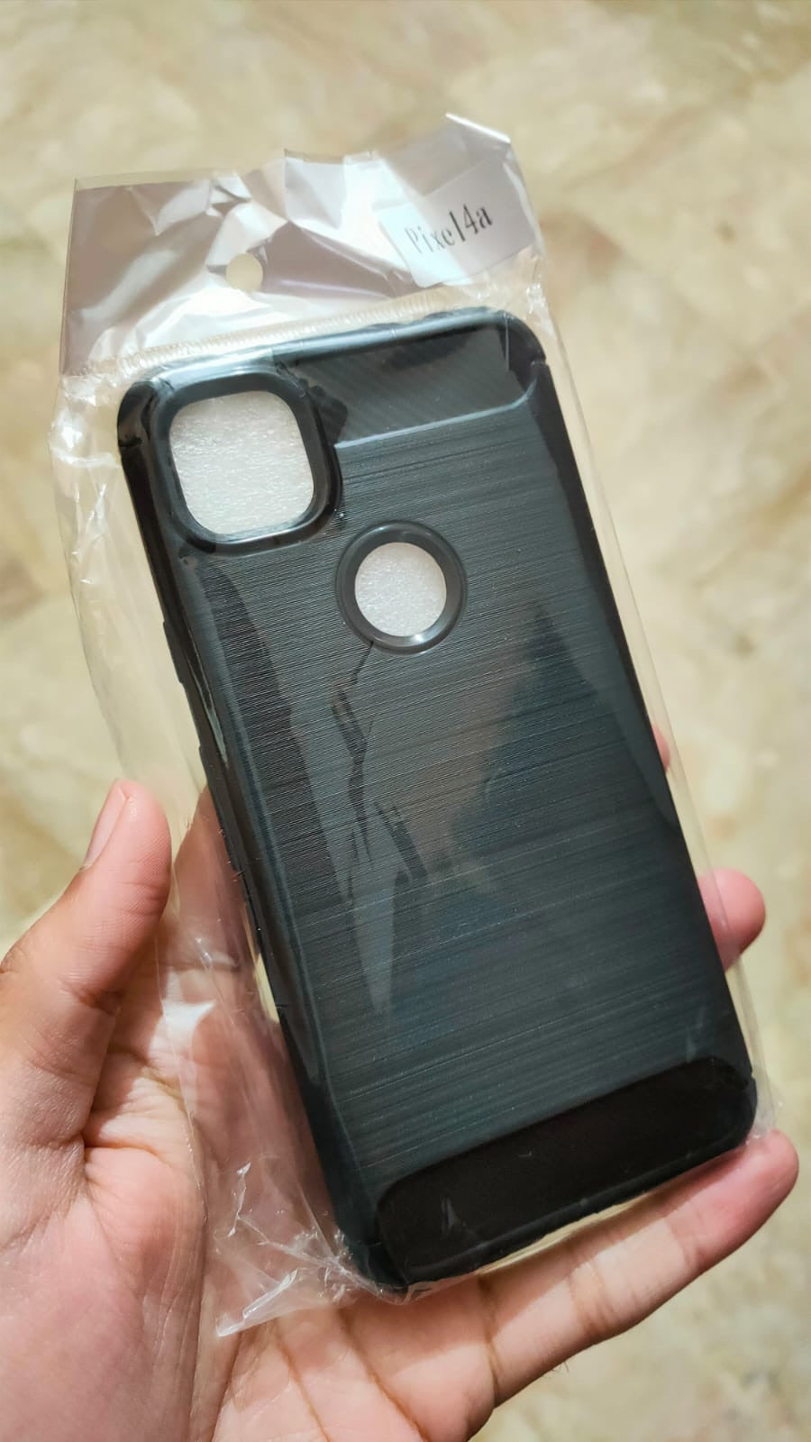 Google Pixel 4A Carbon Fiber Soft Rubber Back Cover