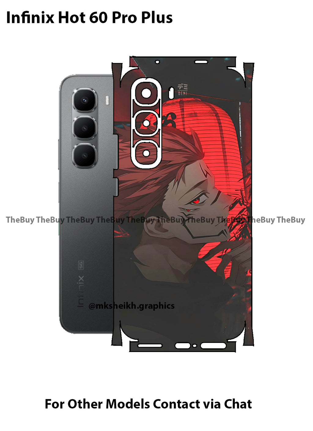 Infinix Hot 60 Pro Plus Print Back Full Body Skin Wrap
