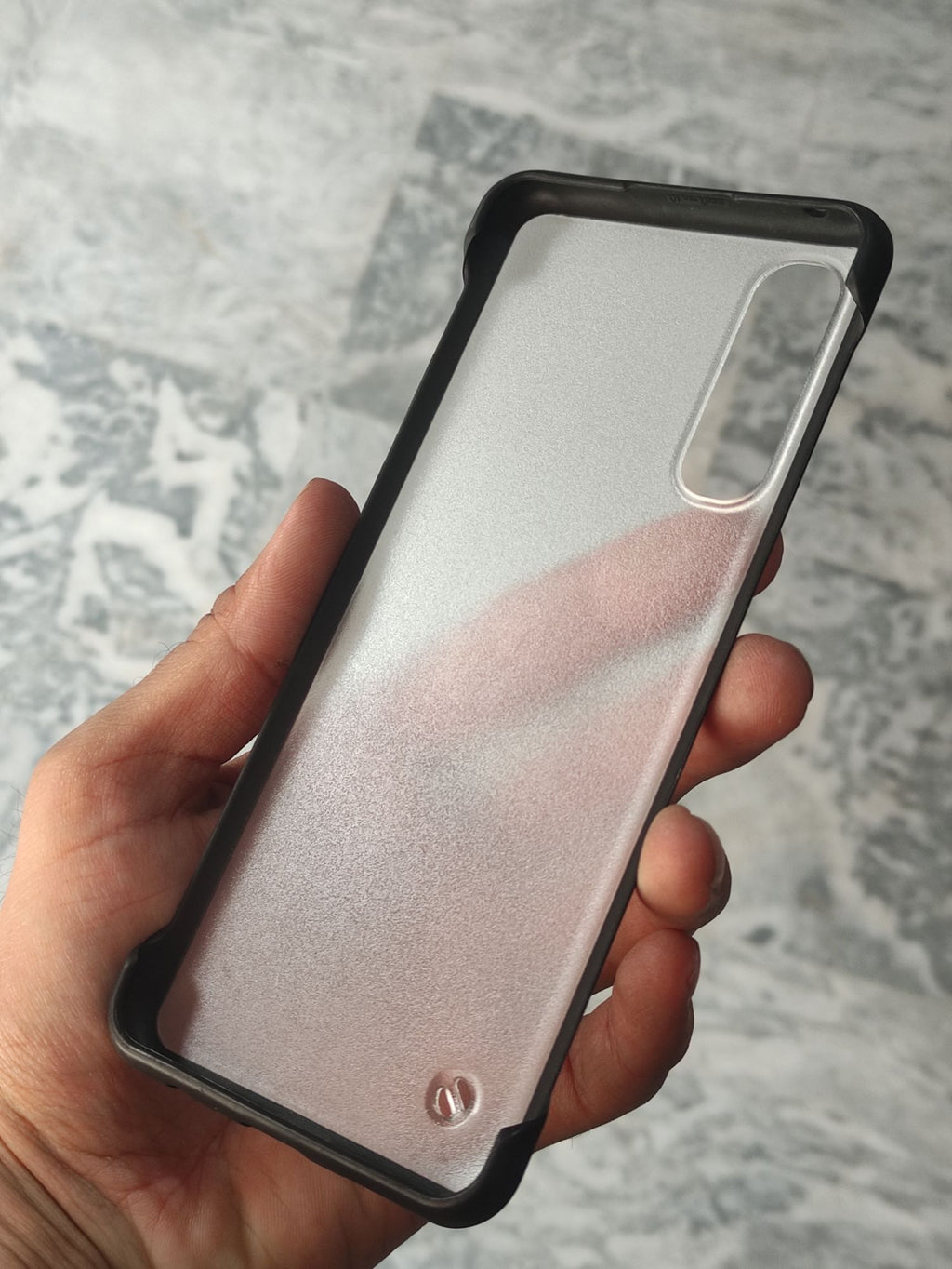 Reno 3 Pro Transparent Matt Frameless Back Cover