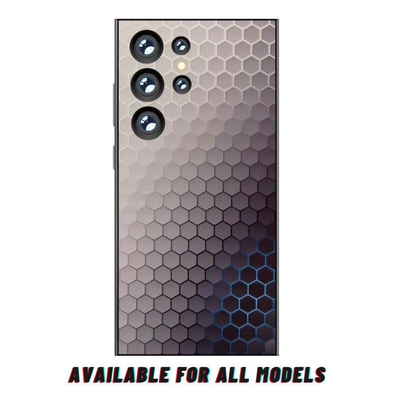 Samsung S24 Ultra Honeycomb Pattern 3D Emboss Full Skin Wrap
