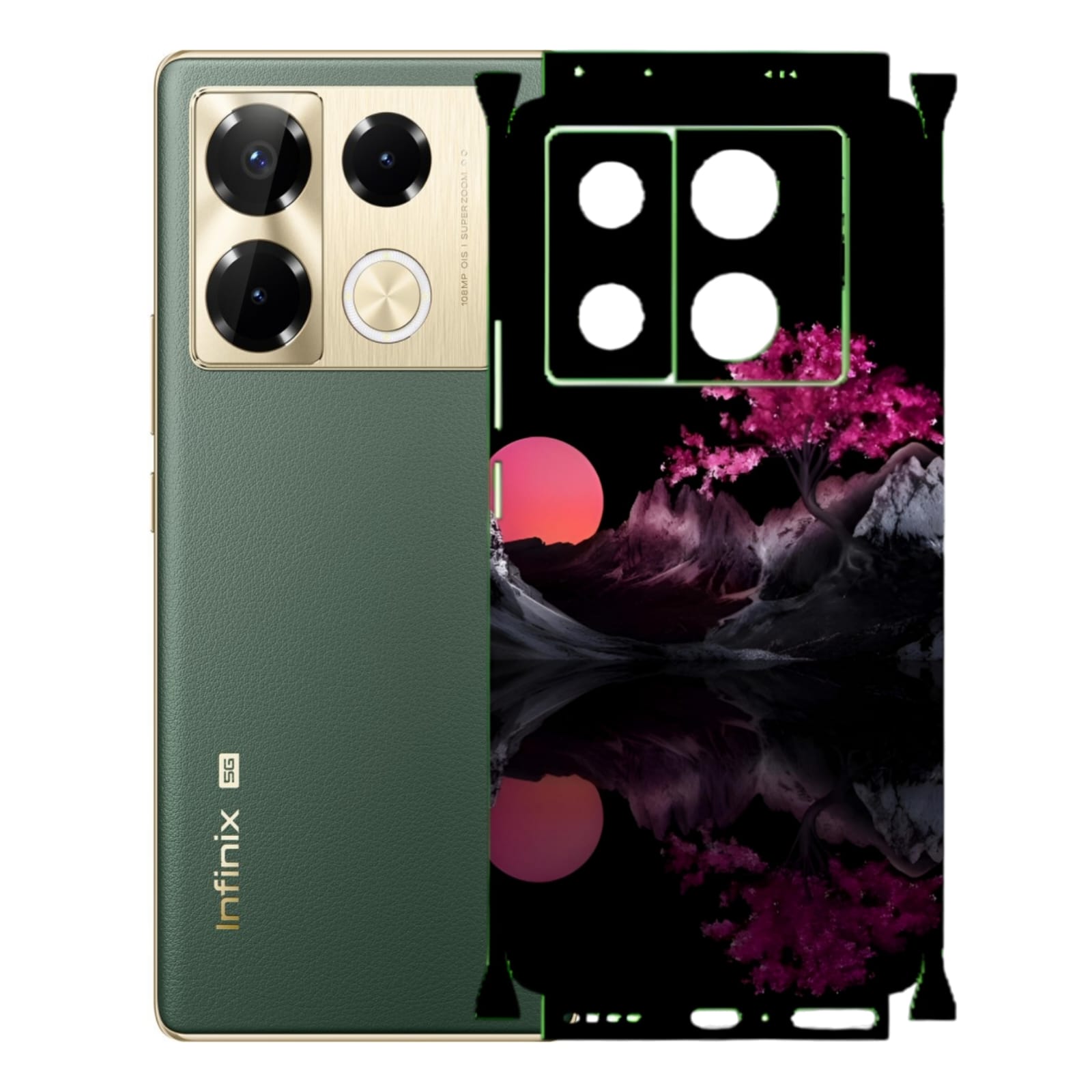 Infinix Note 40 Pro Print Back Full Body Skin Wrap