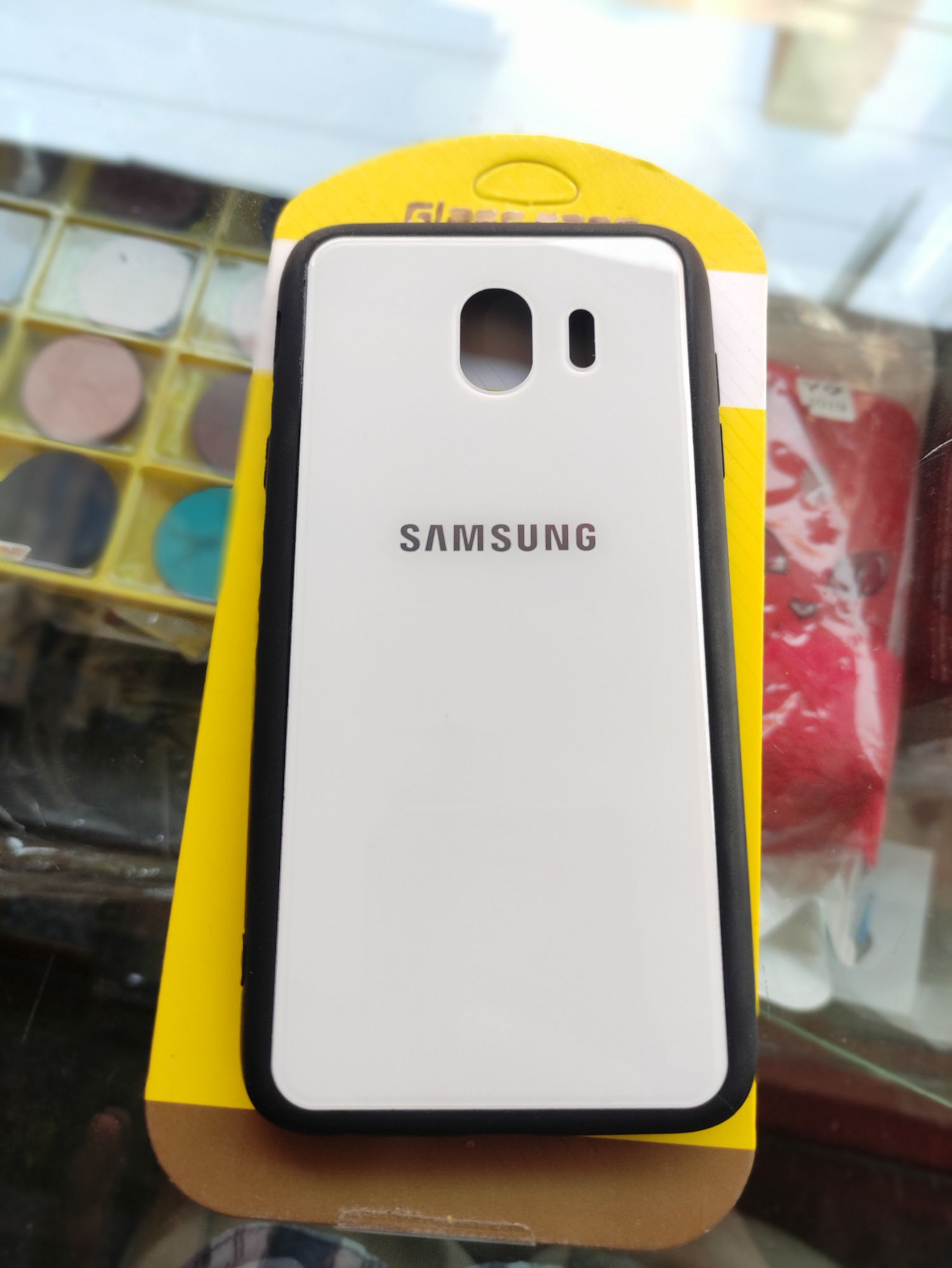 Samsung Galaxy J4 Real Tempered Glass Back cover