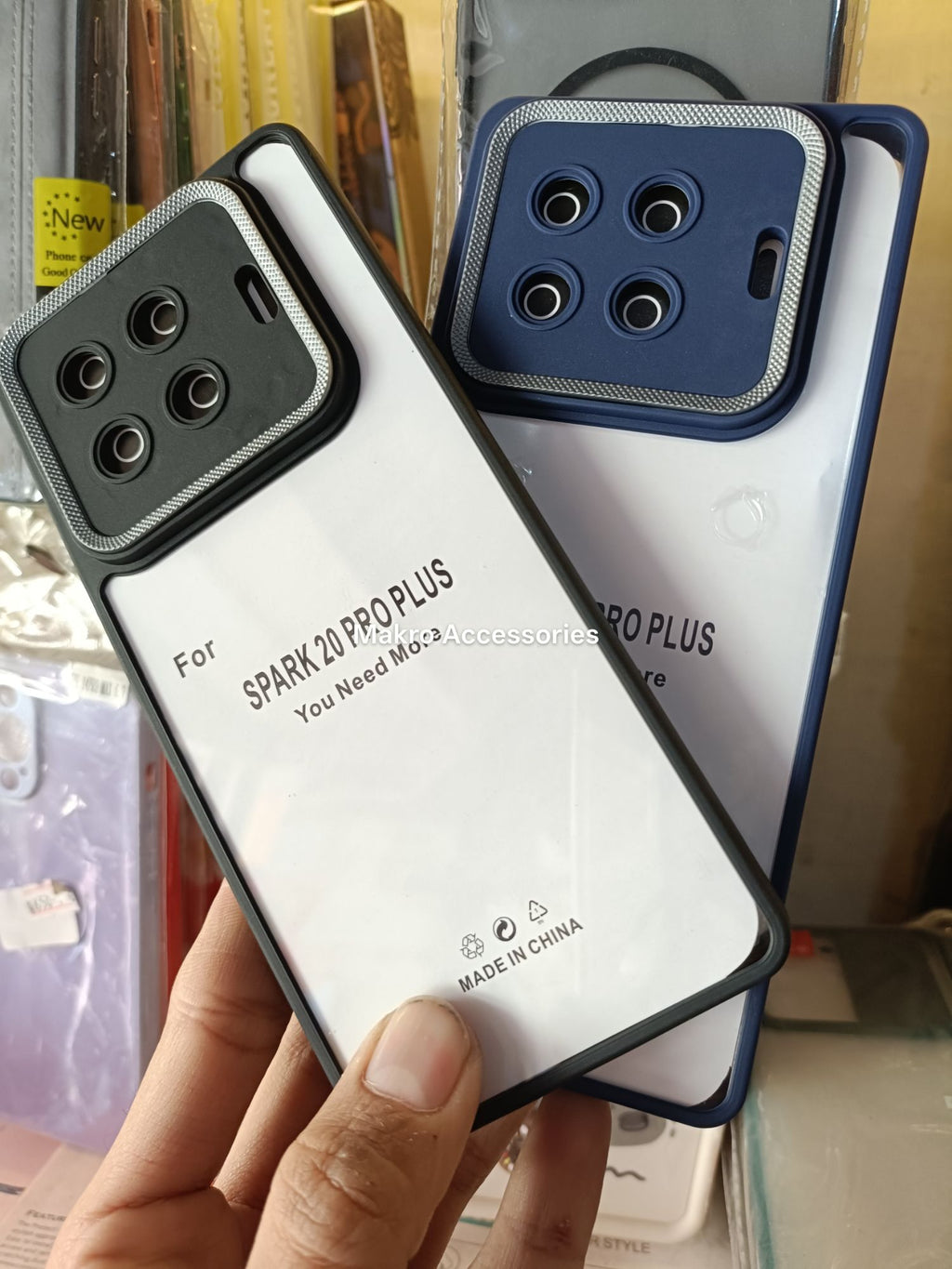 Tecno Spark 20 Pro Plus Clear HD Anti-yellow Soft Silicone Edges Camera Protection Back Cover