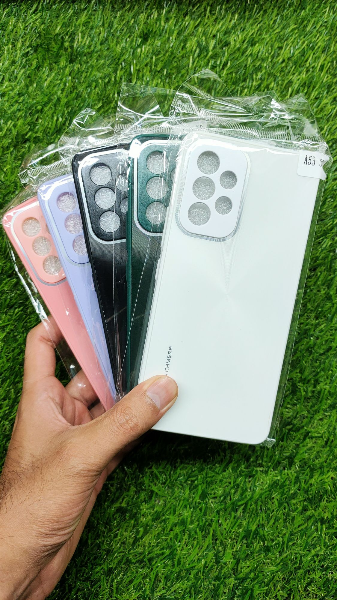 Samsung A53 5G CD Pattern Reflective Soft Edges Back Case Cover