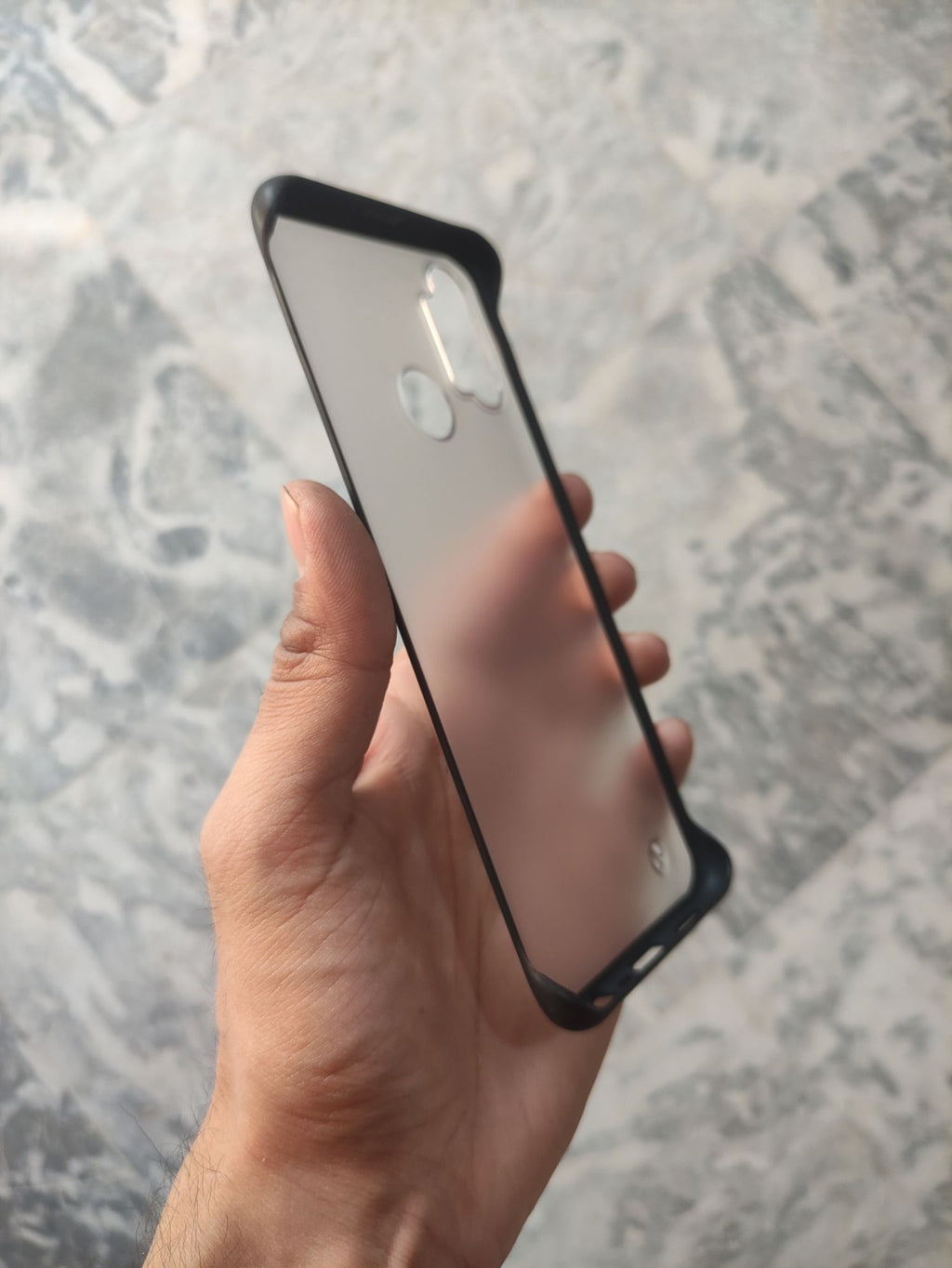 Realme C3 Matt Transparent Frameless Back Cover