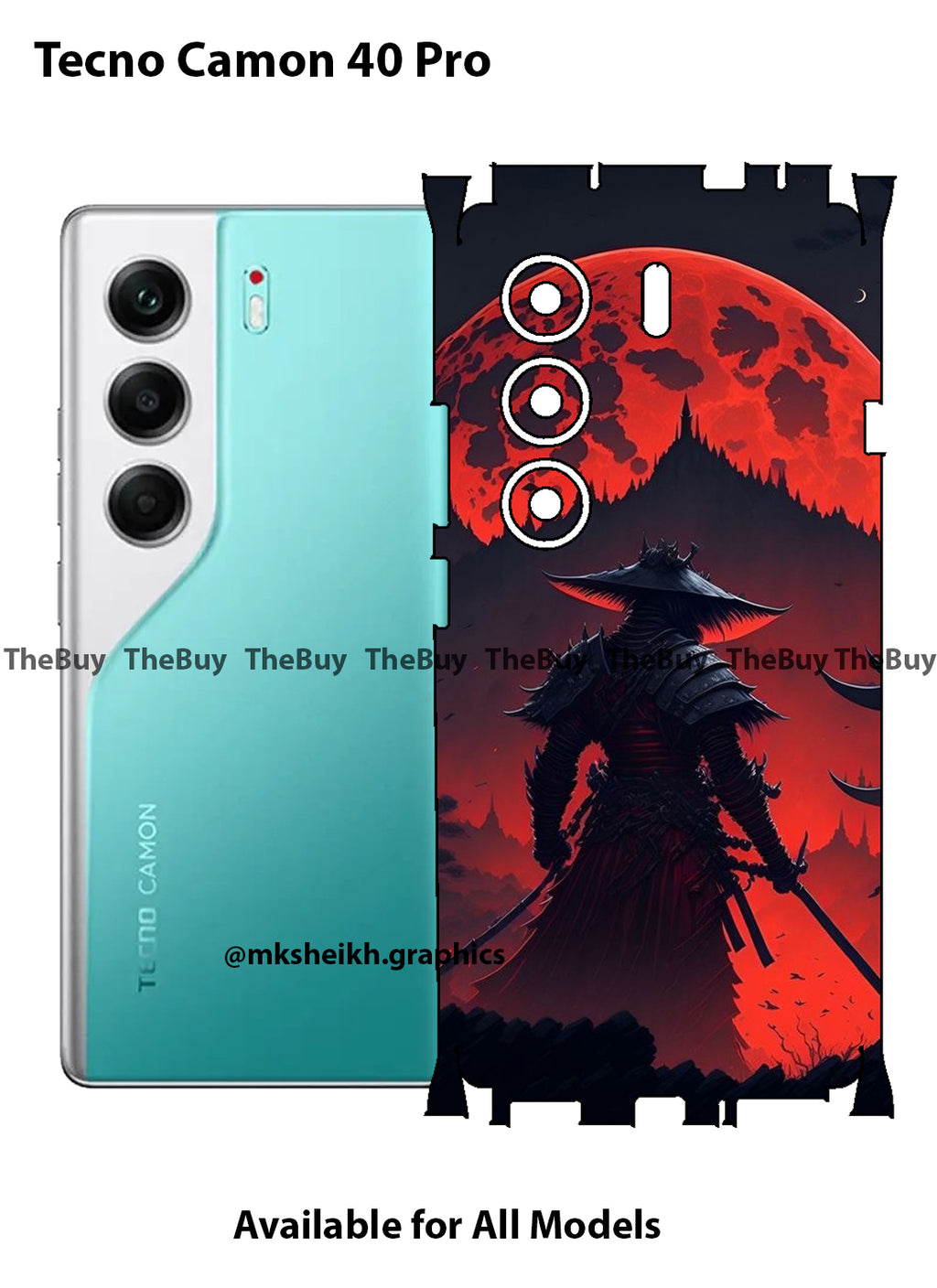 Tecno Camon 40 Pro Full Body Skin Wrap
