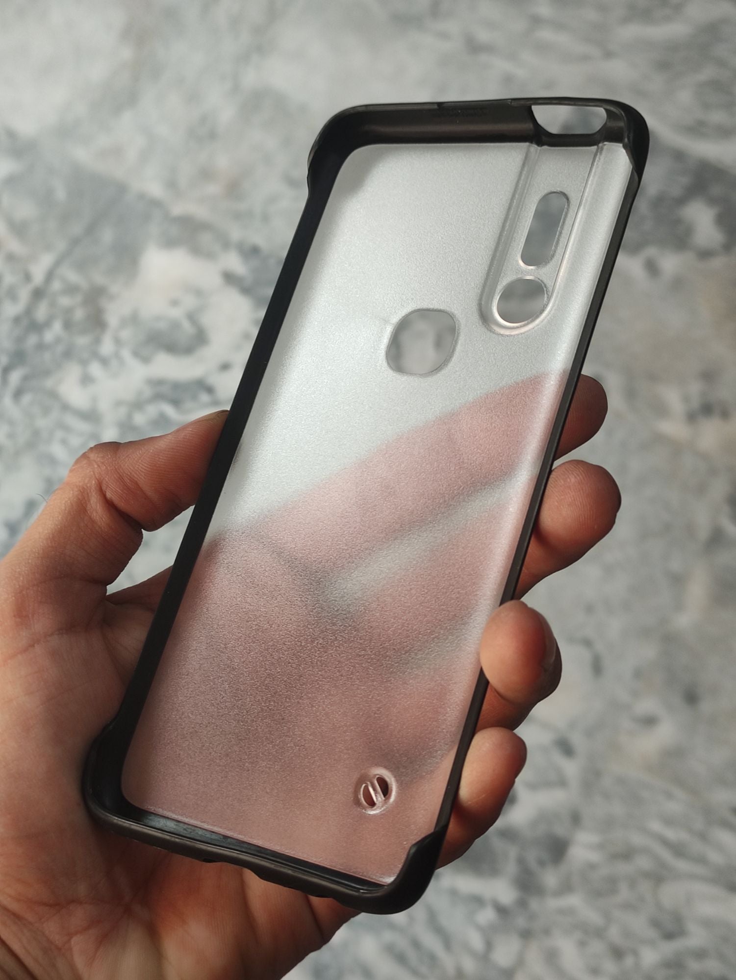 Infinix S5 Pro Transparent Matt Frameless Back Cover