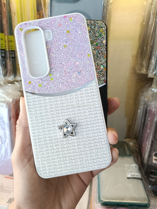 Infinix Hot 50 Pro Fancy Soft Silicone Glitter Star Back Cover